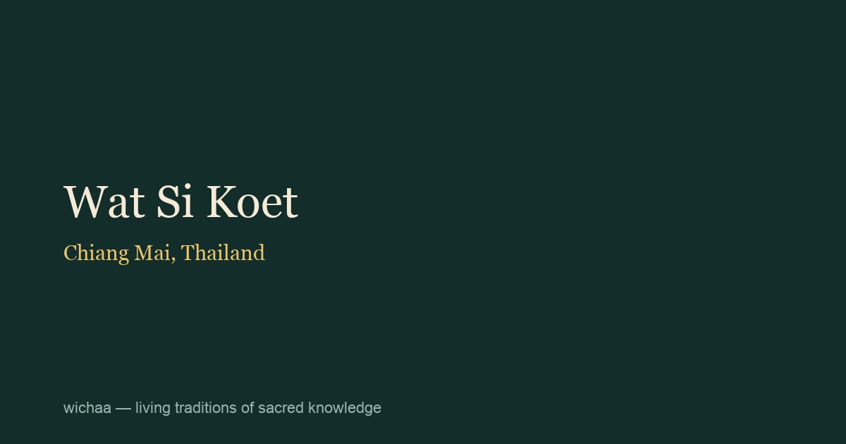 Wat Si Koet