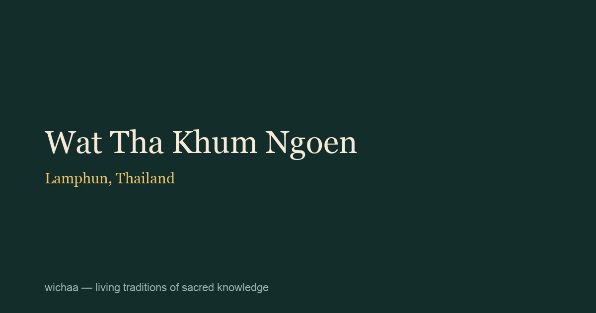 Wat Tha Khum Ngoen
