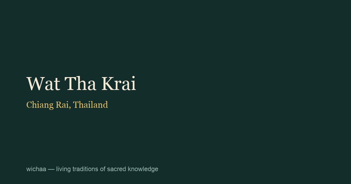 Wat Tha Krai
