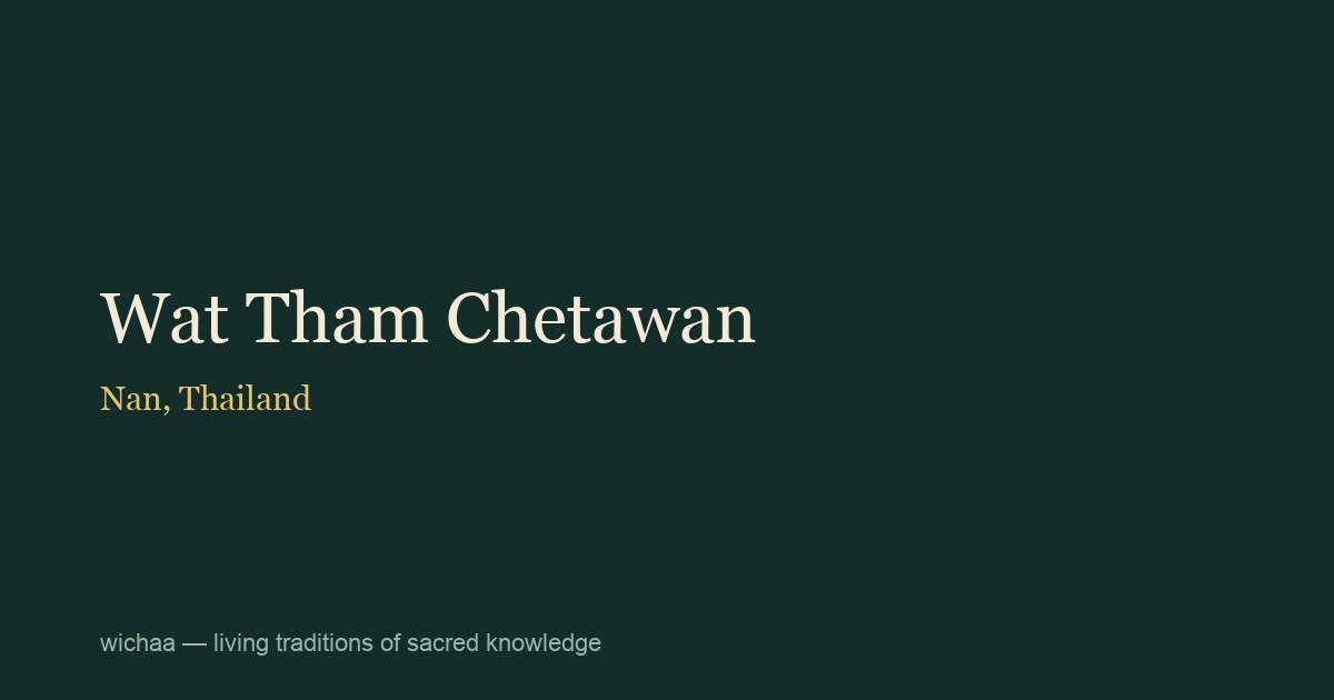 Wat Tham Chetawan