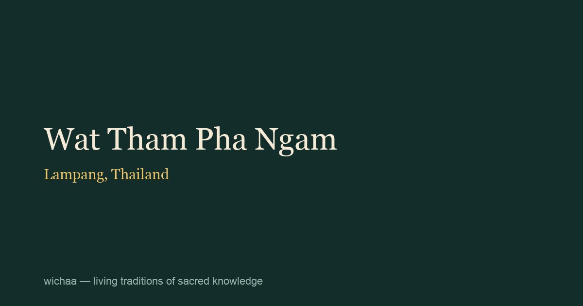 Wat Tham Pha Ngam