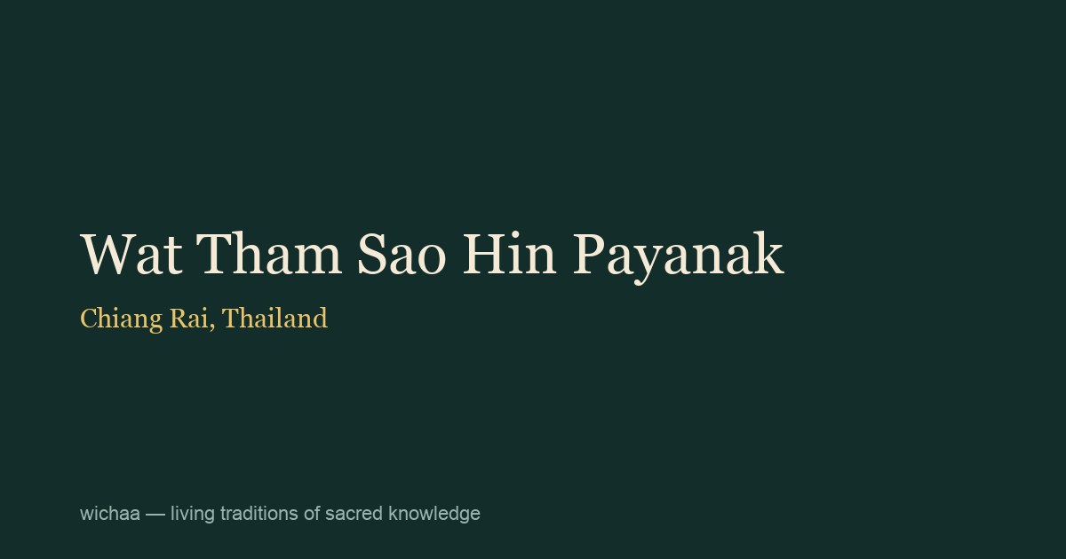 Wat Tham Sao Hin Payanak